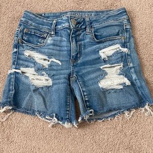 American eagle midi shorts